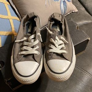 Gray slip on converse still in good condition worn a few times. Size 7
